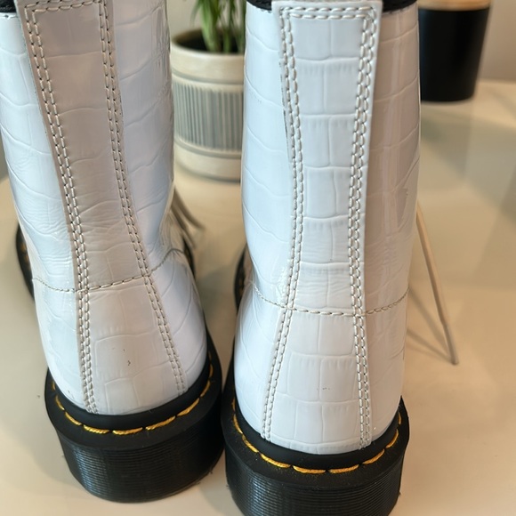 Dr. Martens 1460 Croc-Embossed Patent Leather Boots - Picture 8 of 8